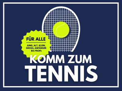 Lust auf Tennis? Werde Teil unserer Community!